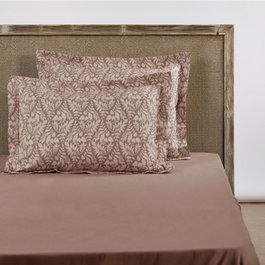 L'essentiel linge de maison Firenze Funda de Almohada 50 x 70 cm - Gris Cálido